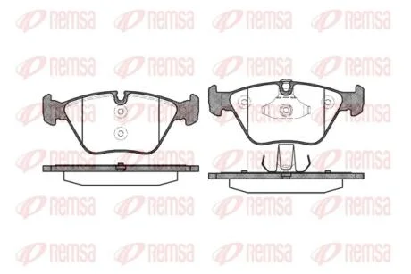 BMW гальмівні колодки перед. 2,5/3,0: E46, X3(E83) REMSA 0963.10