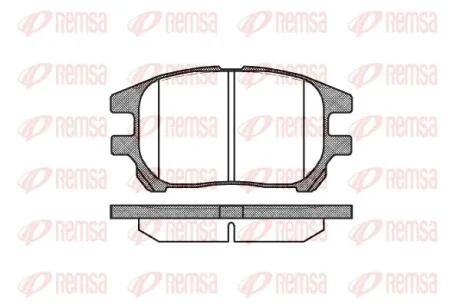 Колодки тормозные дисковые REMSA 0972.00
