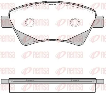 Колодки тормозные дисковые REMSA 0976.20