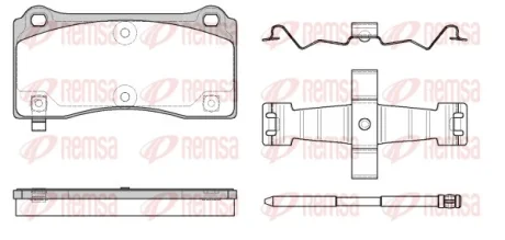 TESLA Колодки гальм. передні Model 3/Y REMSA 0983.14