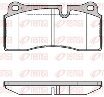 BMW Гальмівні колодки задні 3 (F30, F80) M3 14-18 REMSA 0983.40