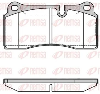 BMW Гальмівні колодки задні 3 (F30, F80) M3 14-18 REMSA 0983.40