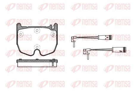 DB Гальмівні колодки передні E-CLASS (W211) E 55 AMG Kompressor 02-08 REMSA 0992.02