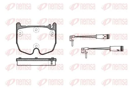 DB Гальмівні колодки передні E-CLASS (W211) E 55 AMG Kompressor 02-08 REMSA 0992.02