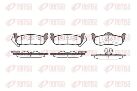 Колодки тормозные дисковые REMSA 1106.10