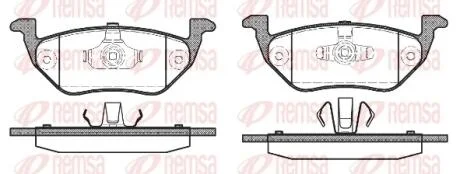FORD гальмівні колодки задн. Maverick 01- REMSA 1125.00