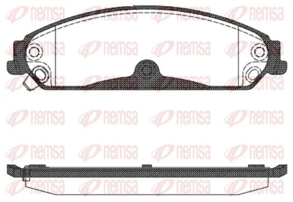 CHRYSLER гальмівні колодки передн.300C 04- REMSA 1128.04 (фото 1)