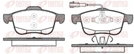 Колодки тормозные дисковые REMSA 1183.12