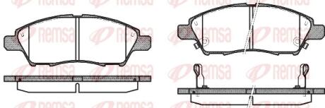 NISSAN Гальмівні колодки передні TIIDA 07- REMSA 1210.02