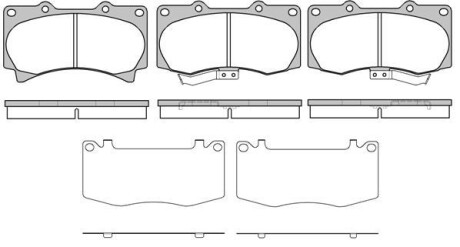 Колодки тормозные дисковые REMSA 1220.02