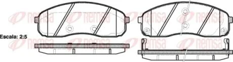 Колодки тормозные дисковые REMSA 1244.02