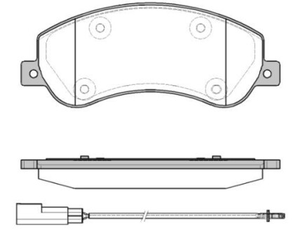 Колодки тормозные дисковые REMSA 1250.11