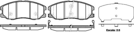 Колодка тормозов. диск. CHEVROLET CAPTIVA передн. (выр-во) REMSA 1261.12