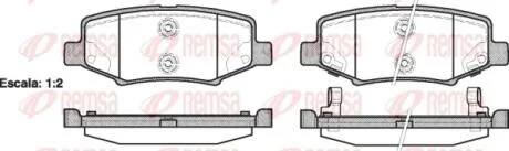 Колодки тормозные дисковые REMSA 1264.02