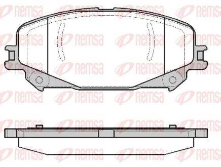 RENAULT Гальмівні колодки передн.Espace V,Grand Scenic IV 15- REMSA 1318.30