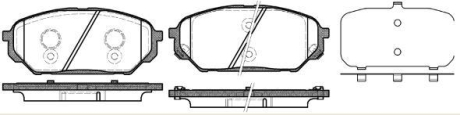 Колодки тормозные дисковые REMSA 1322.12