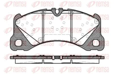 Колодки тормозные дисковые REMSA 1345.40