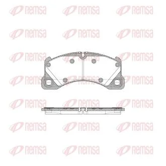 VW гальмівні колодки передн.Touareg 10-,Porsche Cayenne 07- REMSA 1345.45