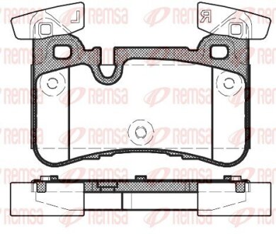 DB Гальмівні колодки задн. E-CLASS T-Model (S212) E 63 AMG (212.274) 11-16 REMSA 1429.00