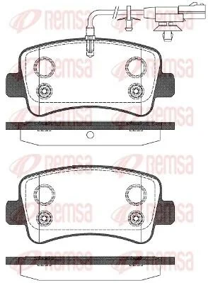 NISSAN гальмівні колодки задн. NV400 (X62, X62B) dCi 100 11-16 REMSA 1439.11 (фото 1)