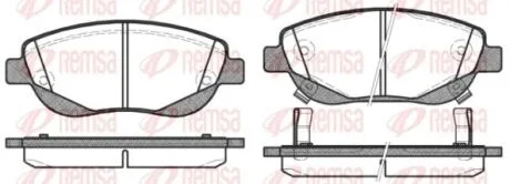 TOYOTA Гальм. колодки передн. AVENSIS (T27) 2.2 D-4D (ADT271, ADT271R) 08-18 REMSA 1448.02