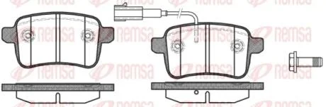 Колодки тормозные дисковые REMSA 1450.02