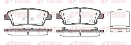 HYUNDAI Колодки гальмівні задні Sorento,Santa Fe REMSA 1458.02