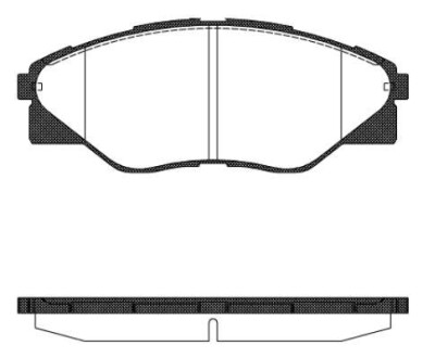 TOYOTA Гальмівні колодки передн. HILUX VII (_N1_, _N2_, _N3_) 2.5 D 4WD (KUN25) 05-15 REMSA 1466.00