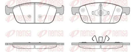 Колодки гальмівні дискові (комплект 4 шт) REMSA 1510.50