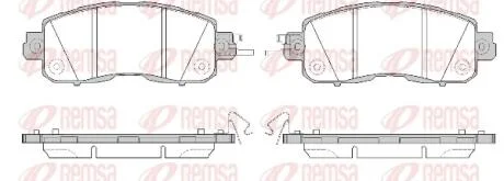 Колодки тормозные дисковые REMSA 1517.04