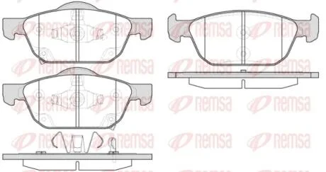 Колодки тормозные дисковые REMSA 1552.02