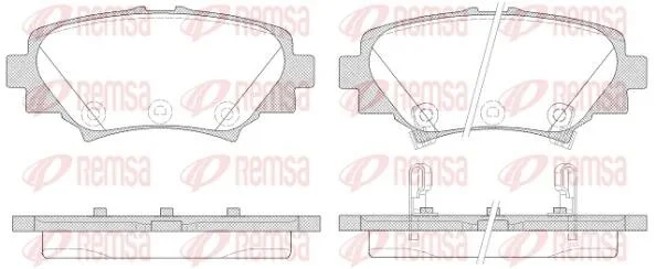 Колодки гальмівні дискові REMSA 1570.02 (фото 1)