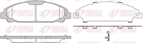 Колодки гальмівні дискові REMSA 1620.00