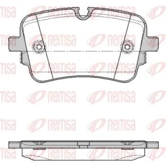 AUDI Кододки гальмівні задн. Q7 15- REMSA 1668.10
