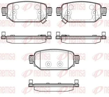 Колодки тормозные дисковые REMSA 1731.02