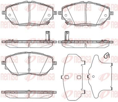 Колодки гальмівні дискові REMSA 1786.02