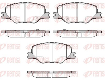 Колодки гальм. передн. OPEL Insignia B REMSA 1795.02