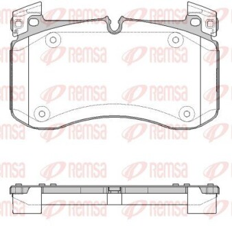 DB Гальм. колодки передн. GLE (V167) GLE 300 d 4-matic 18-23 REMSA 1840.00