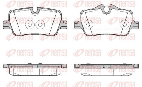 BMW Колодки гальмівні задні 2 G42, G87, 3 (G20, G80, G28) 316d, G21, G81, G22, G82 REMSA 1873.00