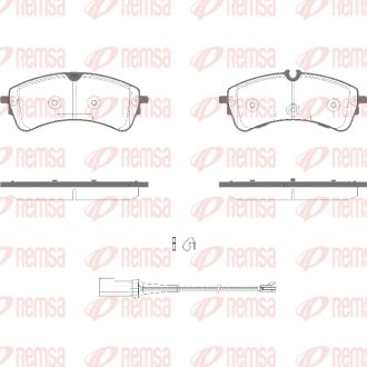 Колодки тормозные задние REMSA 1941.01