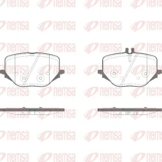 DB Гальмівні колодки S-CLASS (Z223) S 580 Maybach EQ Boost 4-matic 21-, GLC (X254) 300de 4-matic 22- REMSA 1950.10