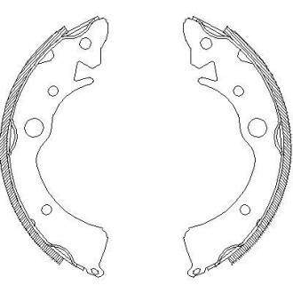 Колодки тормозные барабанные REMSA 4096.00
