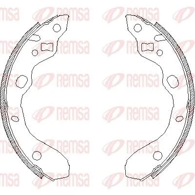 MAZDA щоки гальмівні 323 BJ 98-03 REMSA 4128.00 (фото 1)