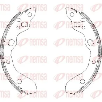MAZDA щоки гальмівні 323 BJ 98-03 REMSA 4128.00