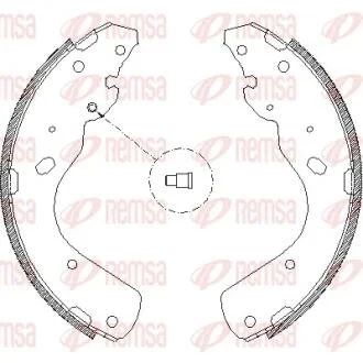 FORD гальм колодки задн. RANGER 2.5 TD 02-06, MAZDA B-SERIE 2.5 D 02-06 REMSA 4175.00