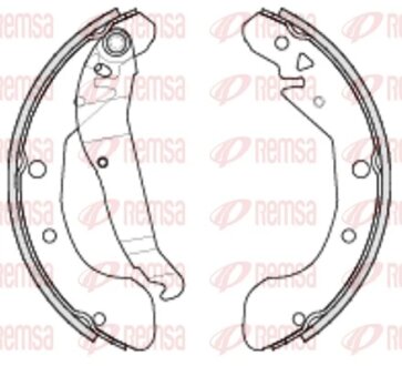CHEVROLET Комплект гальмівних колодок REZZO (U100) 1.6 05-, DAEWOO REZZO (U100) 2.0 00- REMSA 4231.00