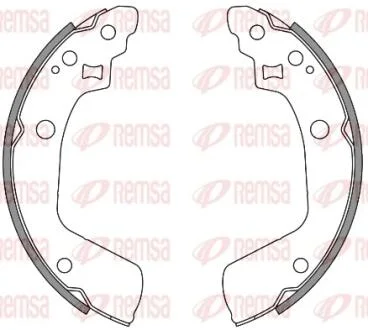 Колодки тормозные барабанные REMSA 4241.00