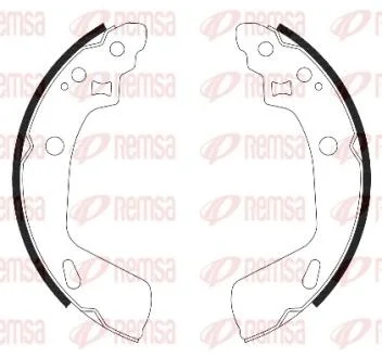 Колодки тормозные барабанные REMSA 4247.00