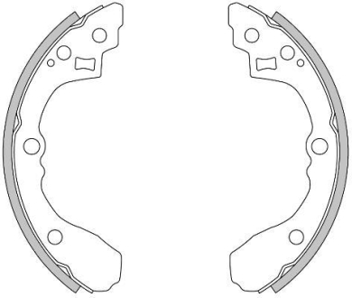Колодки гальмівні барабанні REMSA 4275.00