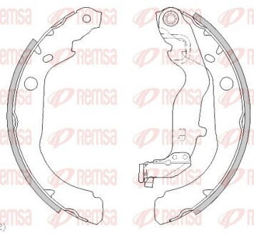 Колодки тормозные барабанные REMSA 4444.00